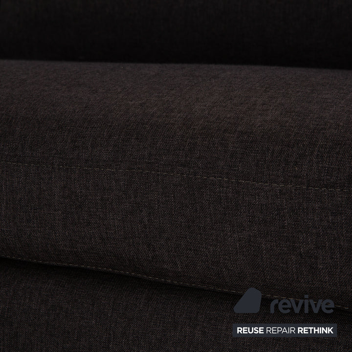 Who's Perfect LED Fabric Corner Sofa Gray Sofa Couch