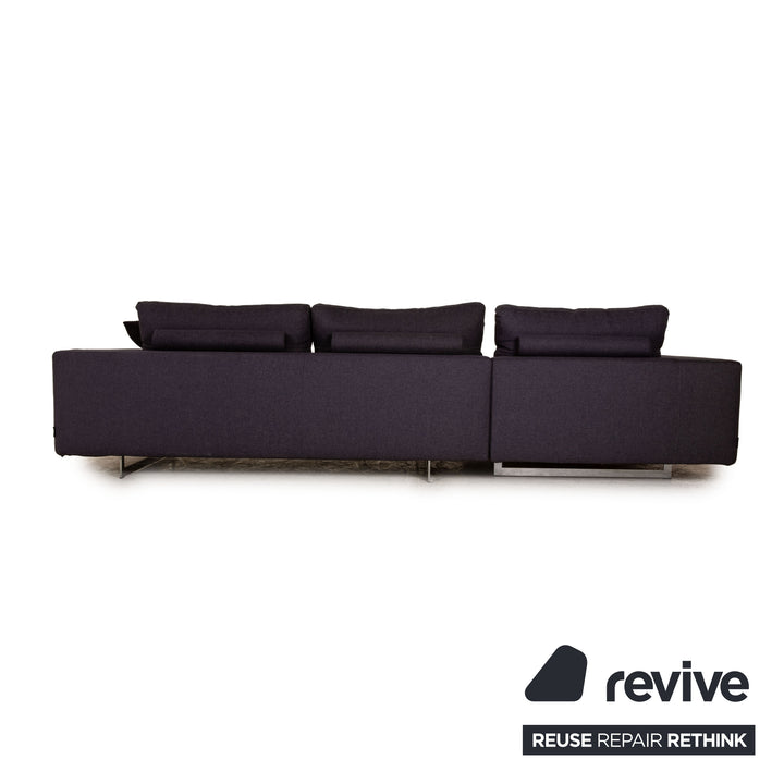 Who's Perfect LED Fabric Corner Sofa Gray Sofa Couch