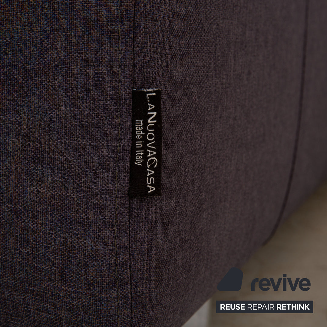 Who's Perfect LED Fabric Corner Sofa Gray Sofa Couch