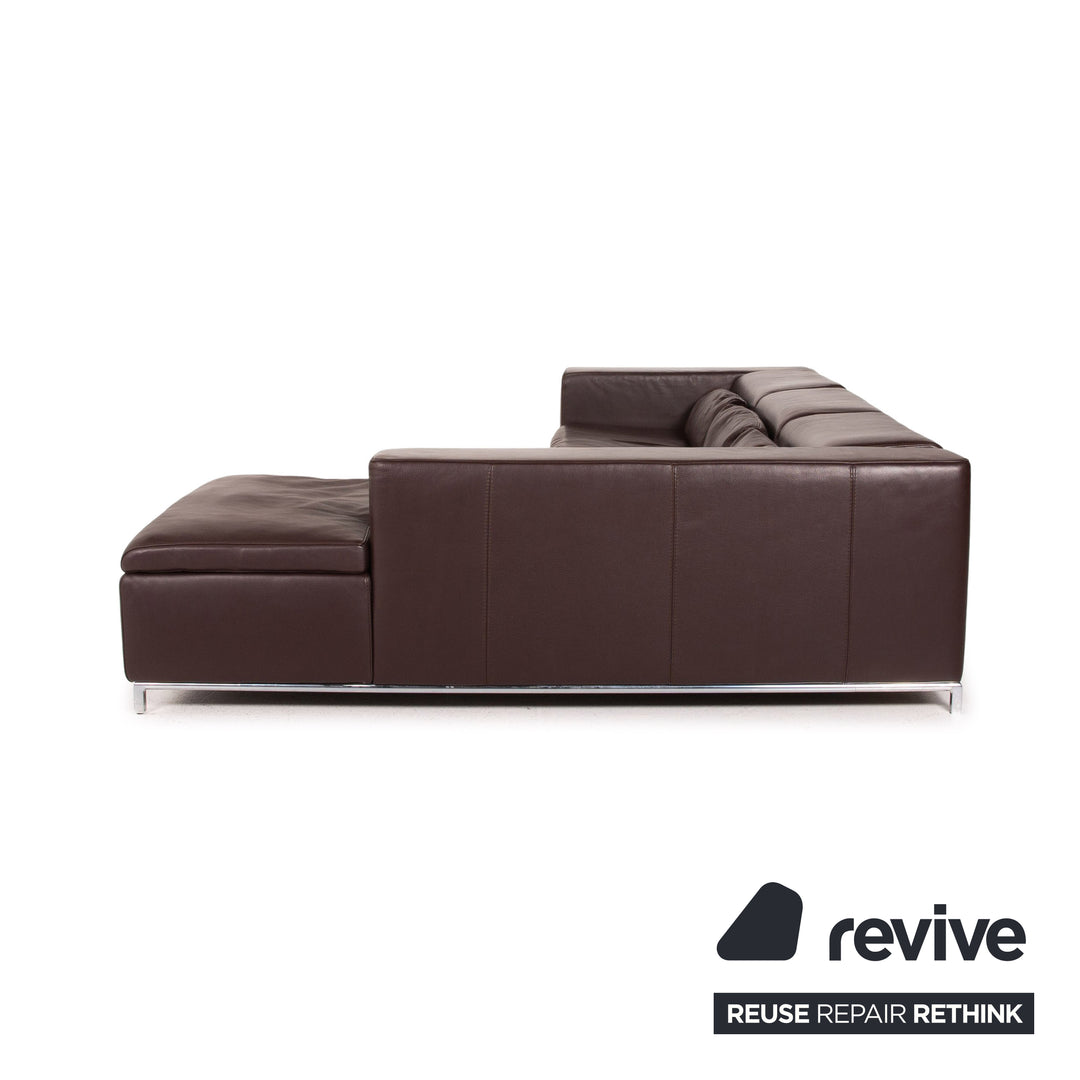 Who's Perfect Leder Ecksofa Braun Dunkelbraun Sofa Couch