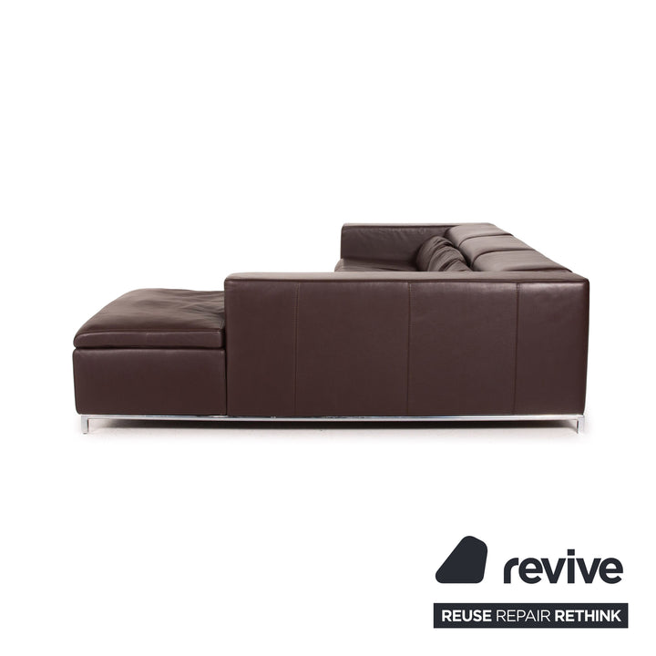 Who's Perfect Leder Ecksofa Braun Dunkelbraun Sofa Couch