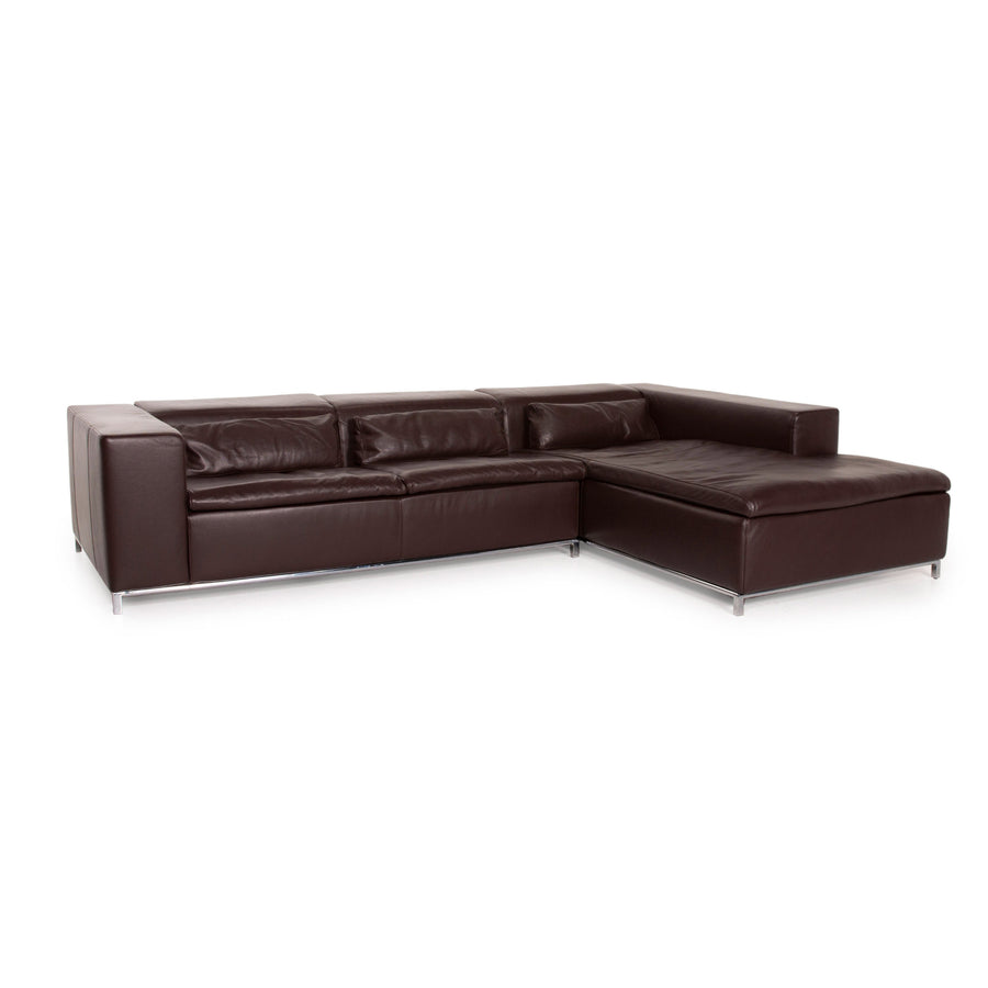 Who's Perfect Leder Ecksofa Braun Dunkelbraun Sofa Couch