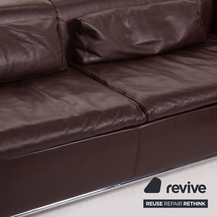 Who's Perfect Leder Ecksofa Braun Dunkelbraun Sofa Couch