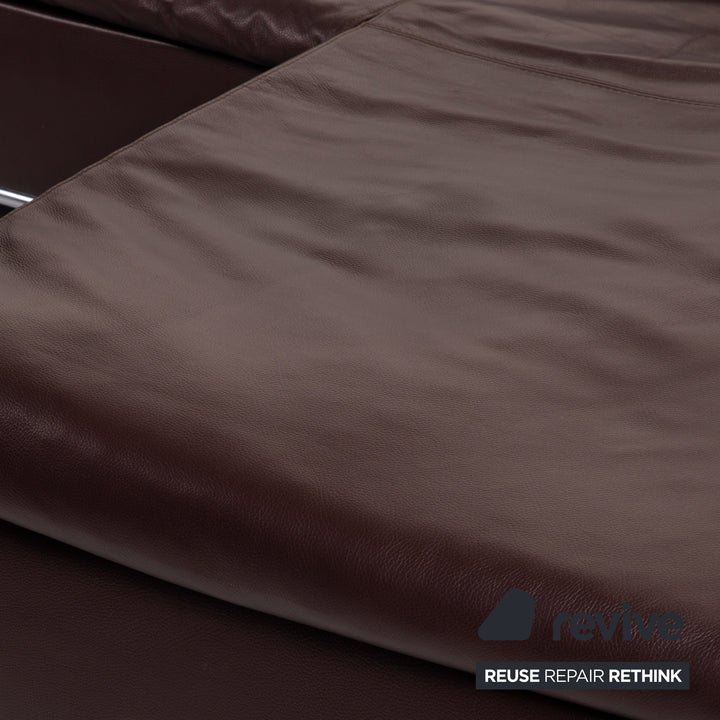 Who's Perfect Leder Ecksofa Braun Dunkelbraun Sofa Couch