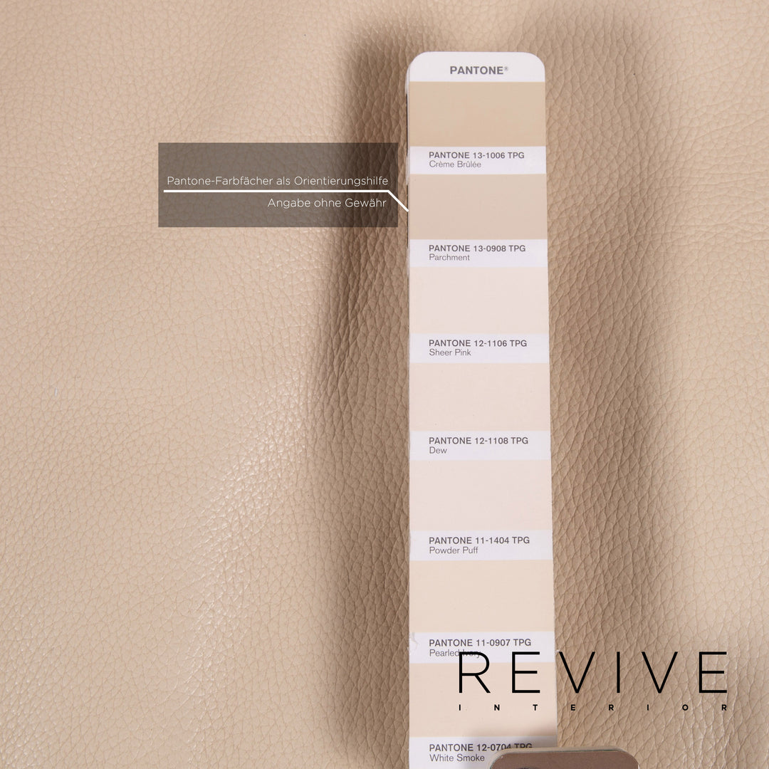 Who's Perfect Leather Sofa Cream Two Seater Couch #14770