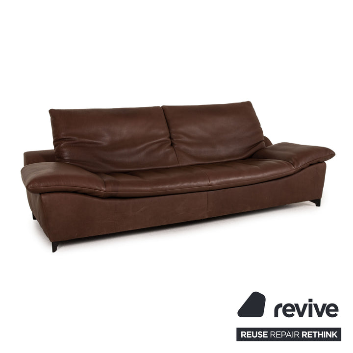 Who's Perfect Minnesota Leder Sofa Braun Dreisitzer Funktion