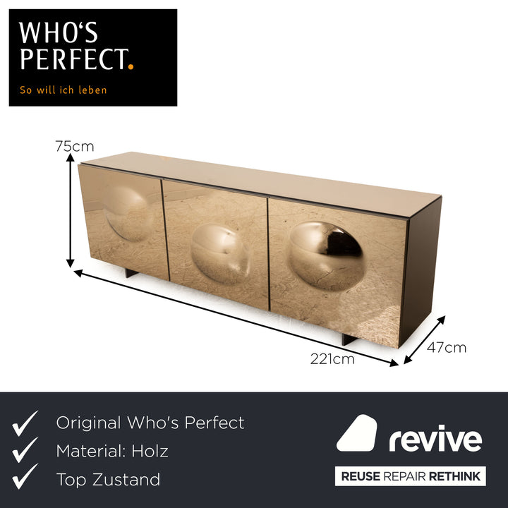 Who's Perfect Paramount Holz Sideboard Schwarz
