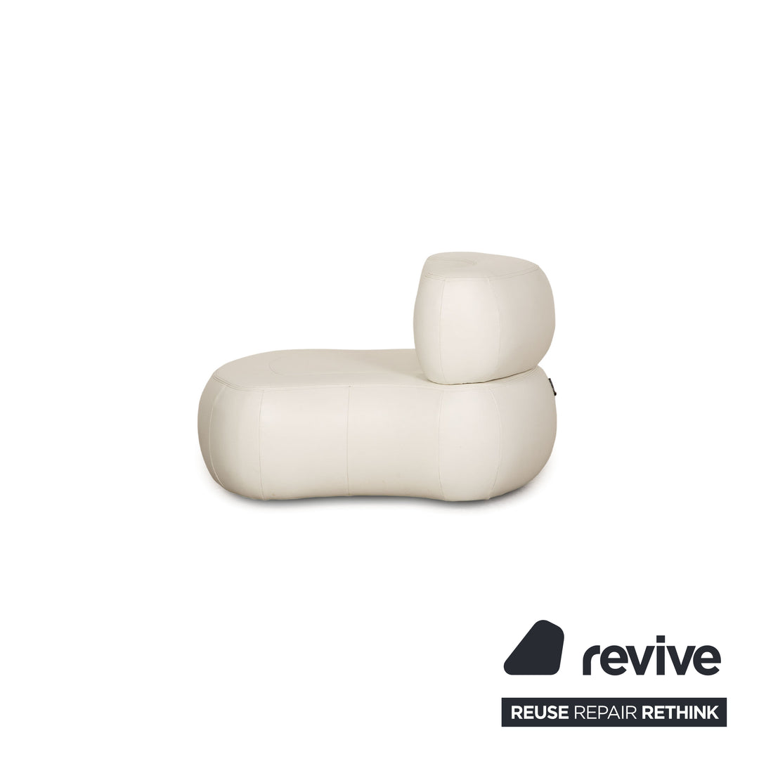 Who's Perfect States Leather Armchair White