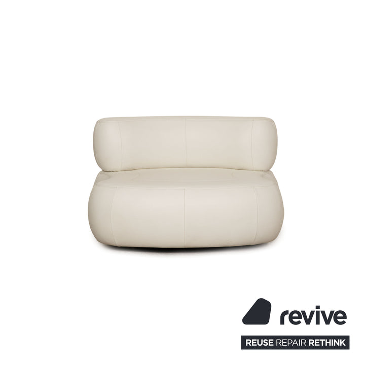 Who's Perfect States Leather Armchair White