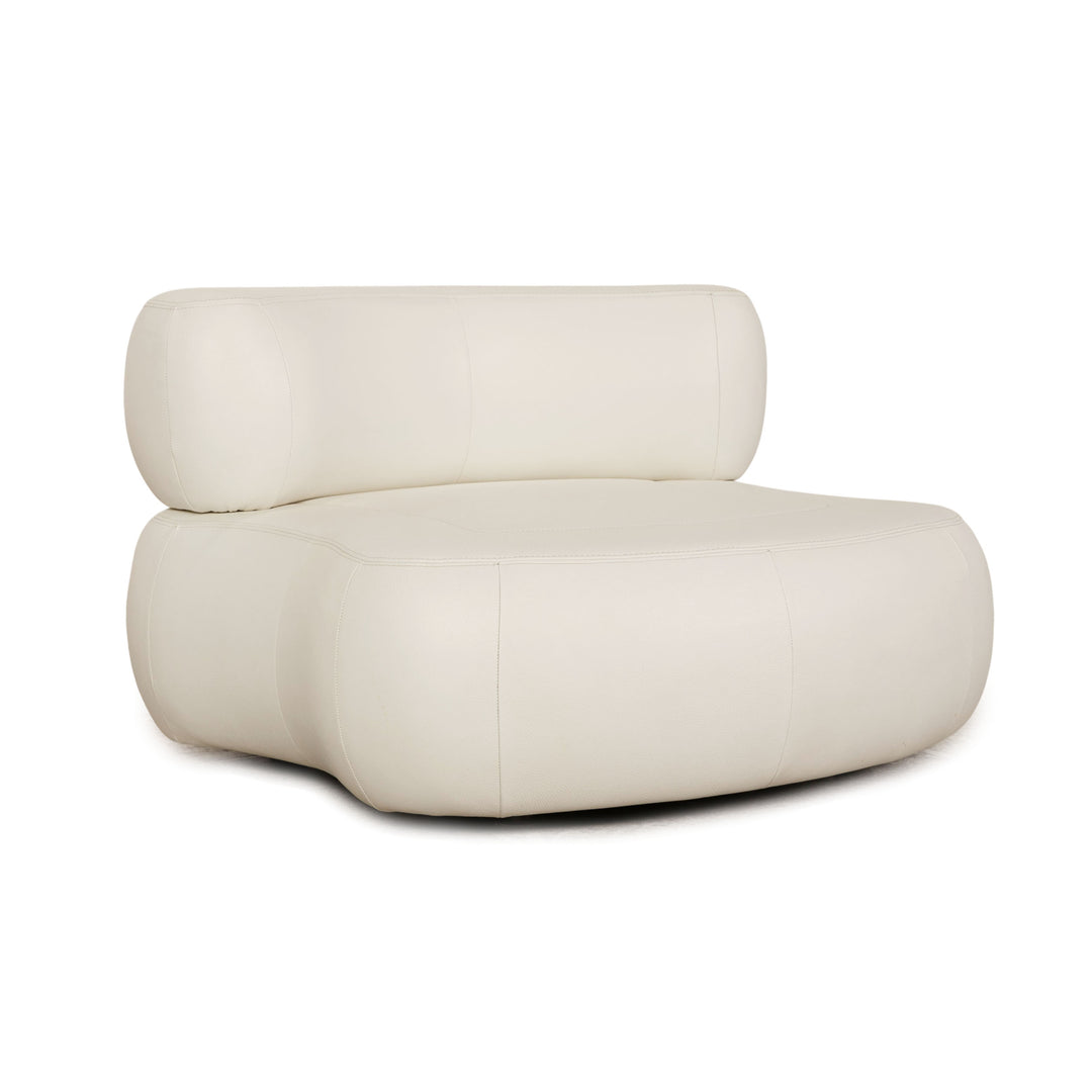 Who's Perfect States Leather Armchair White