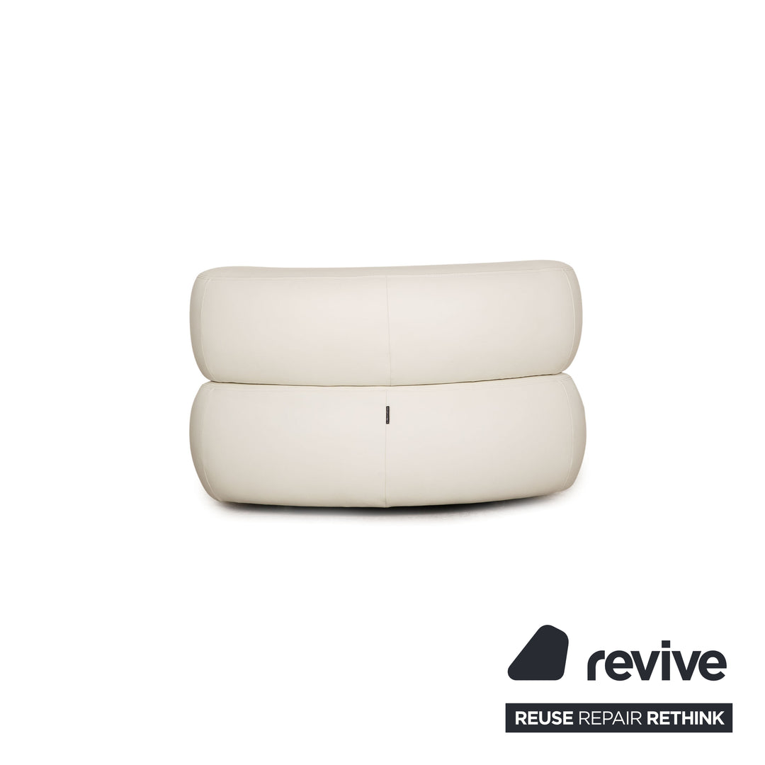 Who's Perfect States Leather Armchair White