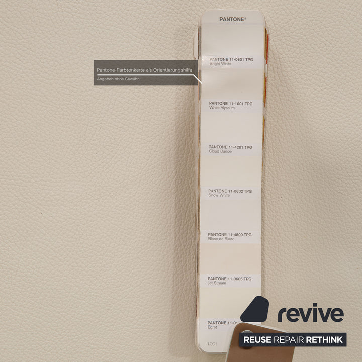 Who's Perfect States Leather Armchair White