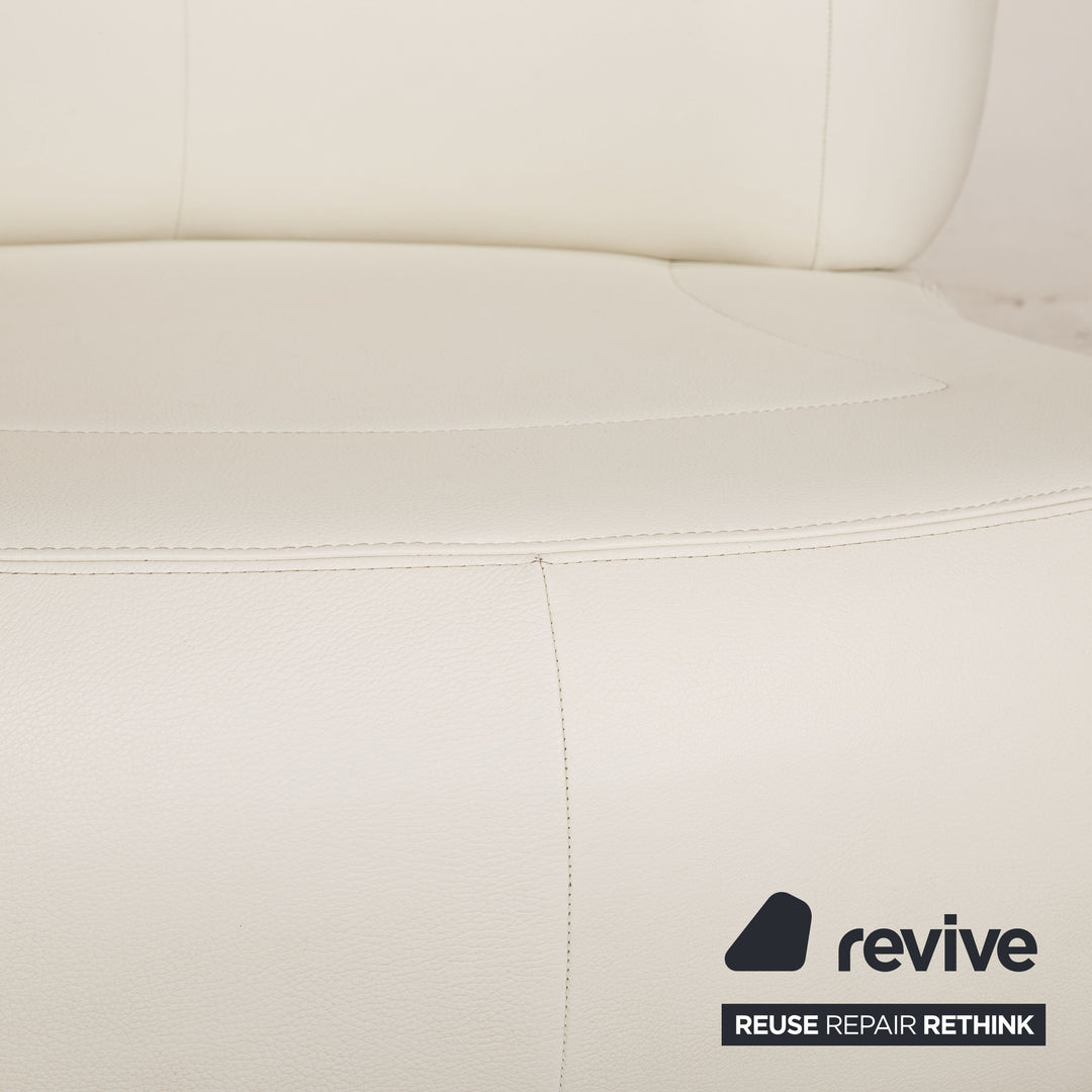 Who's Perfect States Leather Armchair White