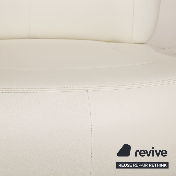 Who's Perfect States Leather Armchair White