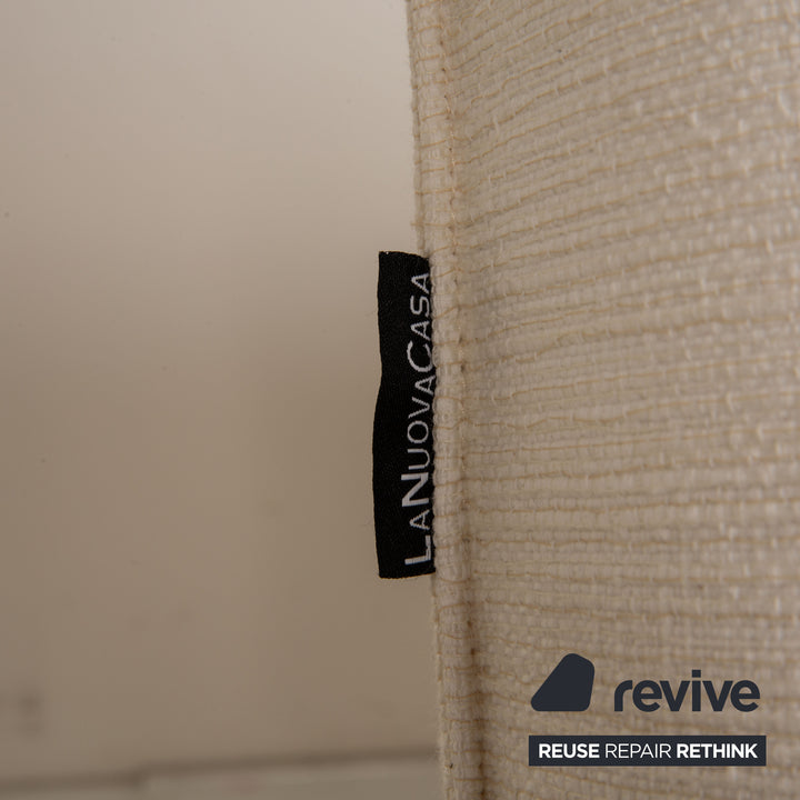 Who's Perfect Fabric Three Seater Cream