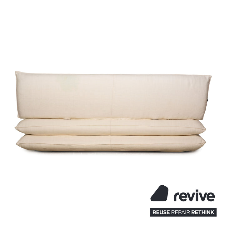 Who's Perfect Fabric Three Seater Cream