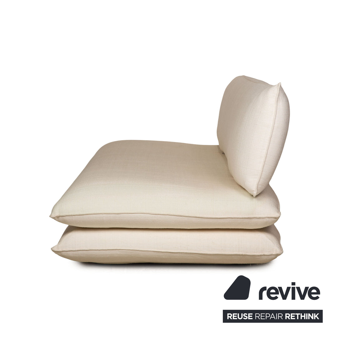 Who's Perfect Fabric Three Seater Cream