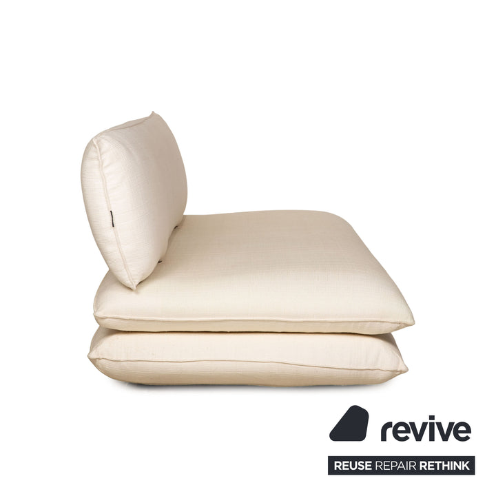 Who's Perfect Fabric Three Seater Cream