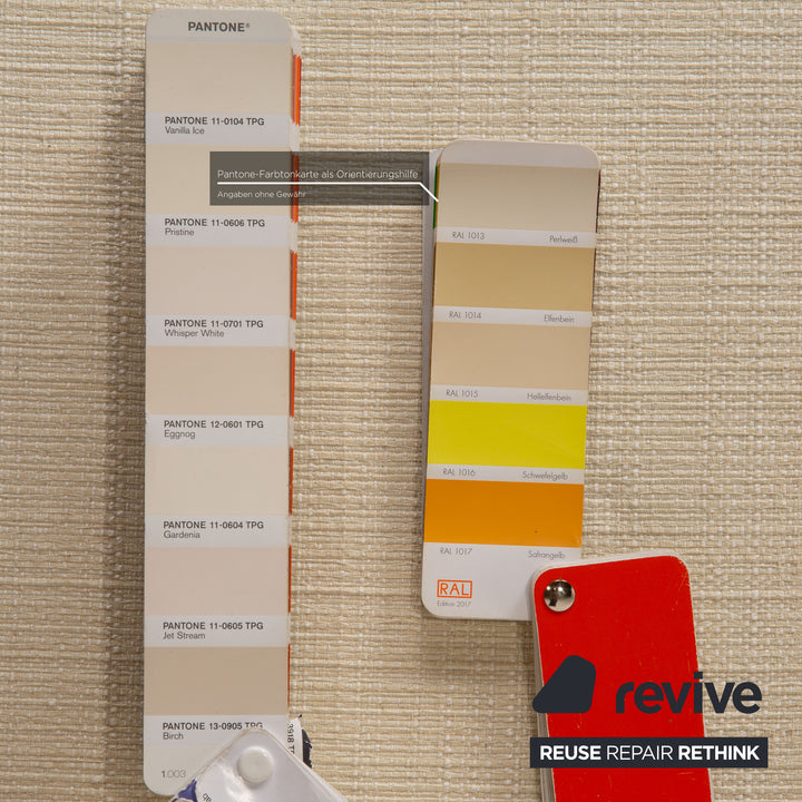 Who's Perfect Fabric Three Seater Cream