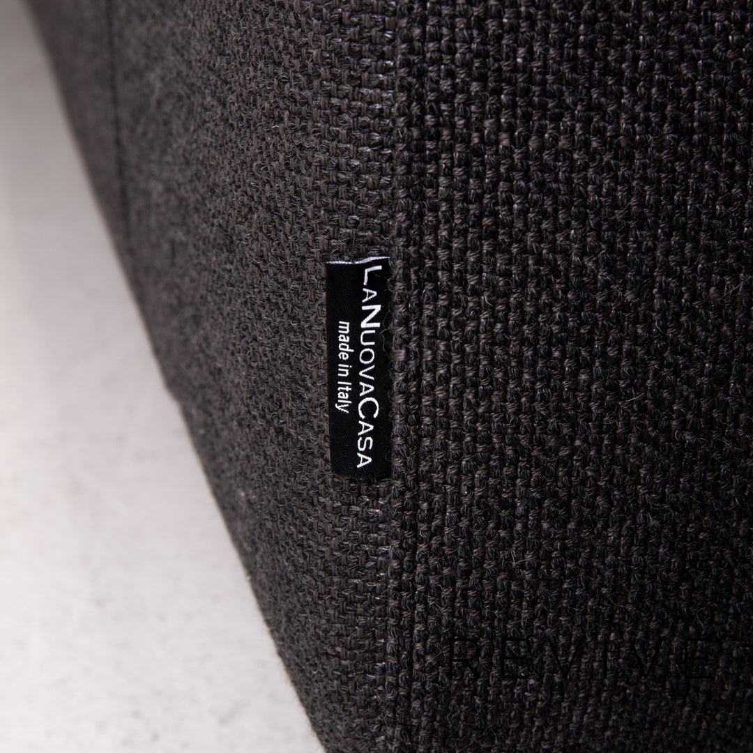 Who's Perfect Fabric Corner Sofa Anthracite Gray Sofa Couch #14516