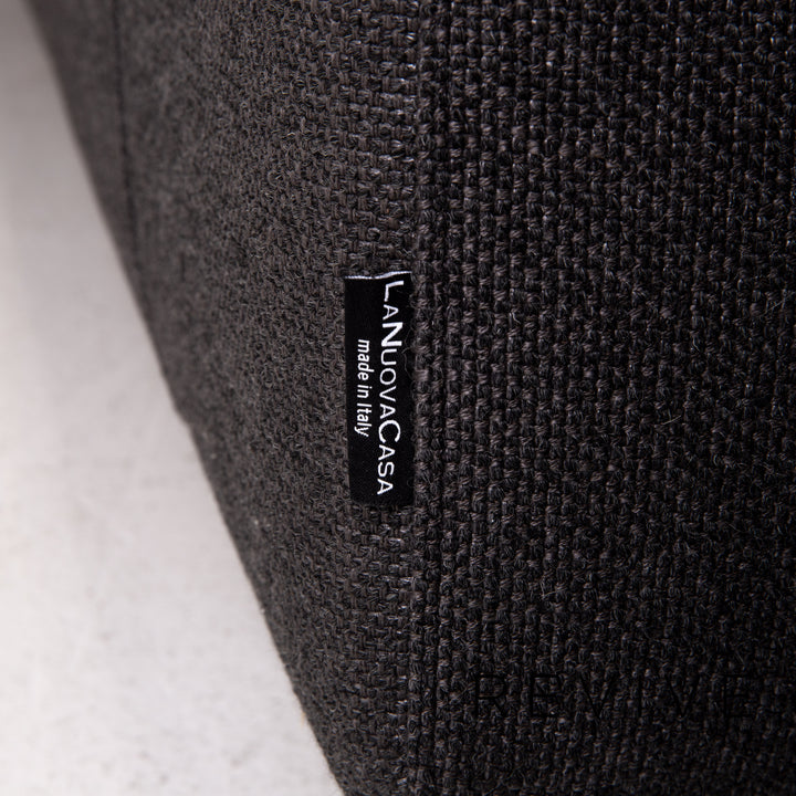 Who's Perfect Fabric Corner Sofa Anthracite Gray Sofa Couch #14516