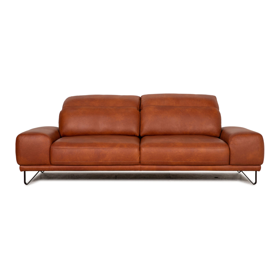 Willi Schillig 25282 leather two-seater cognac sofa couch function