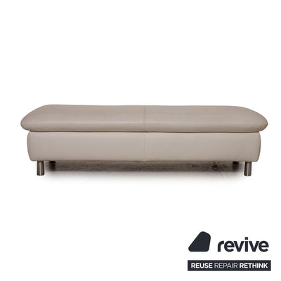 Willi Schillig Amore Leder Sofa Garnitur Creme 2x Dreisitzer Hocker Couch Funktion