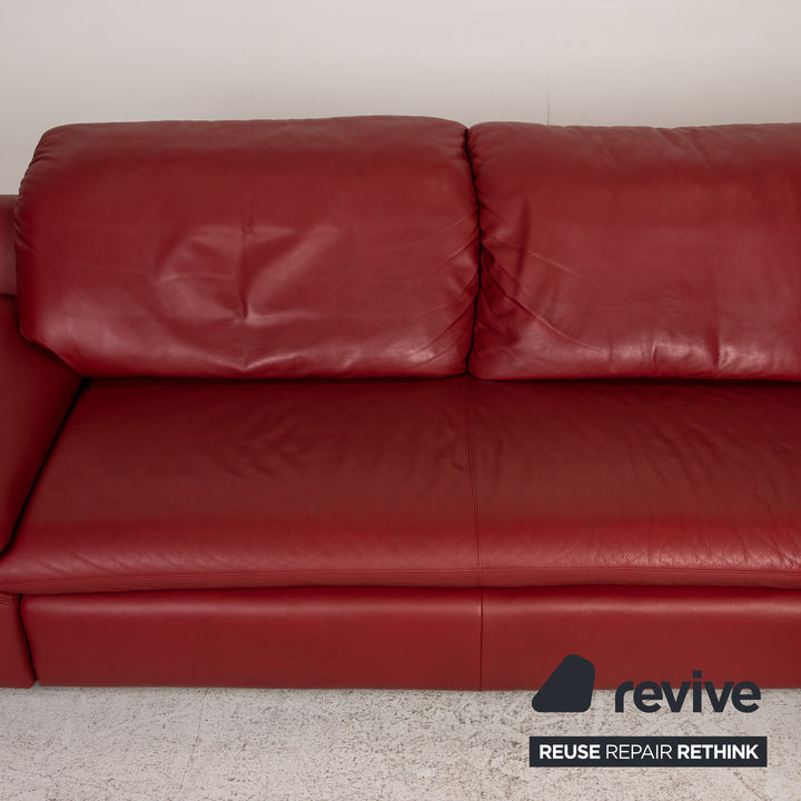 Willi Schillig Amore Leder Sofa Rot Ecksofa Couch Funktion