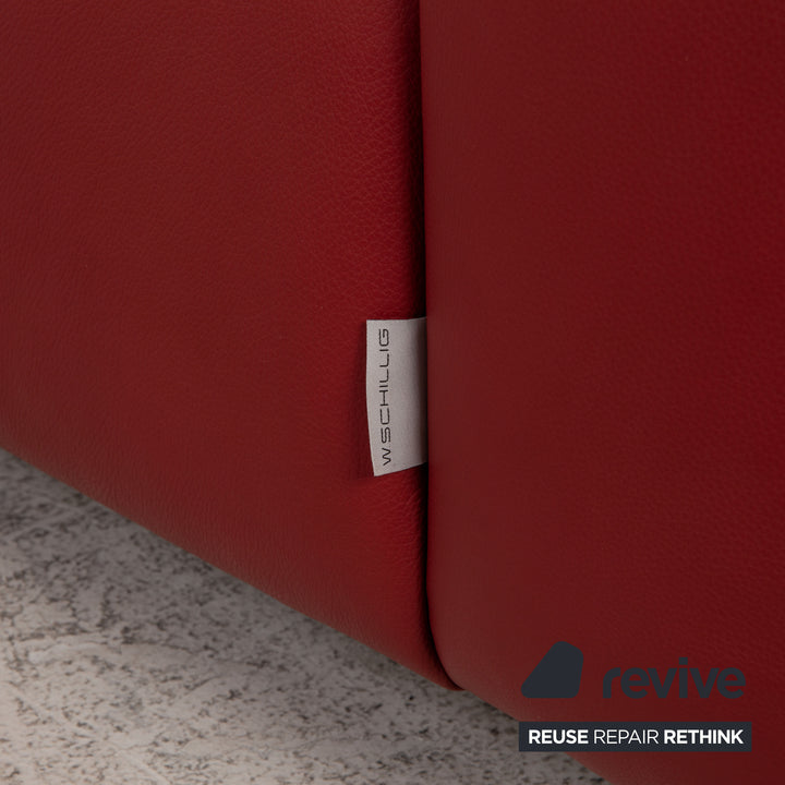 Willi Schillig Amore Leder Sofa Rot Ecksofa Couch Funktion