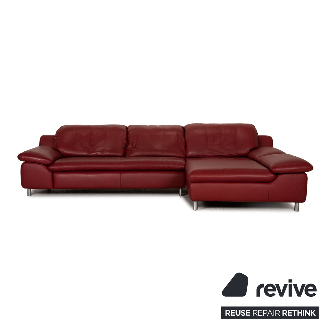 Willi Schillig Amore Leder Sofa Rot Ecksofa Couch Funktion