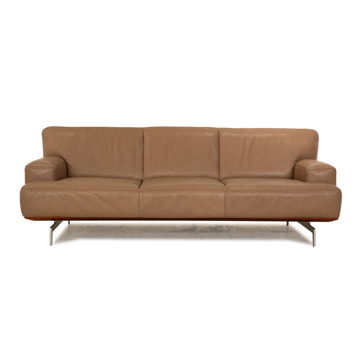 Willi Schillig Black Label Toscaa Leder Dreisitzer Braun Sofa Couch