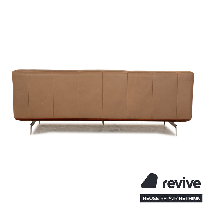 Willi Schillig Black Label Toscaa Leder Dreisitzer Braun Sofa Couch
