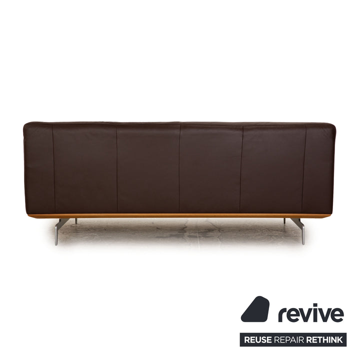 Willi Schillig Black Label Toscaa Leather Sofa Set Two Seater Brown