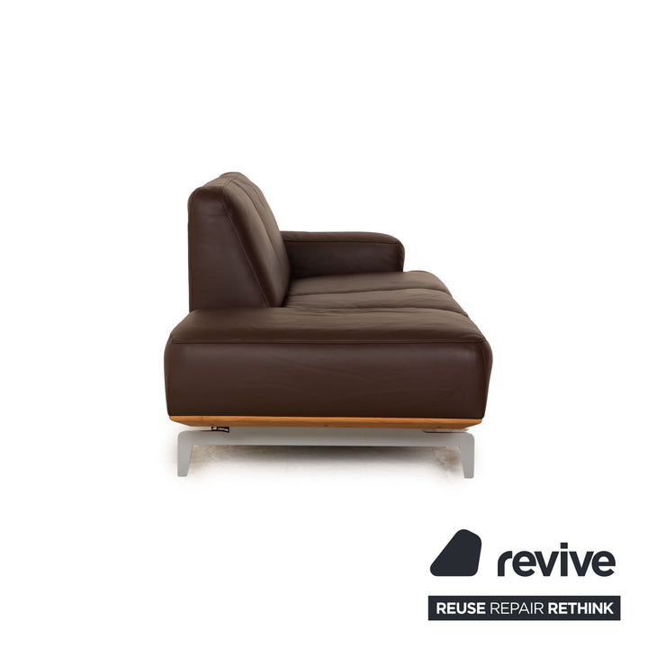 Willi Schillig Black Label Toscaa Leather Two-Seater Brown