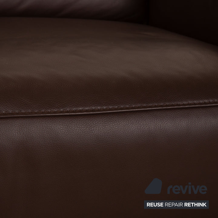 Willi Schillig Black Label Toscaa Leather Two-Seater Brown