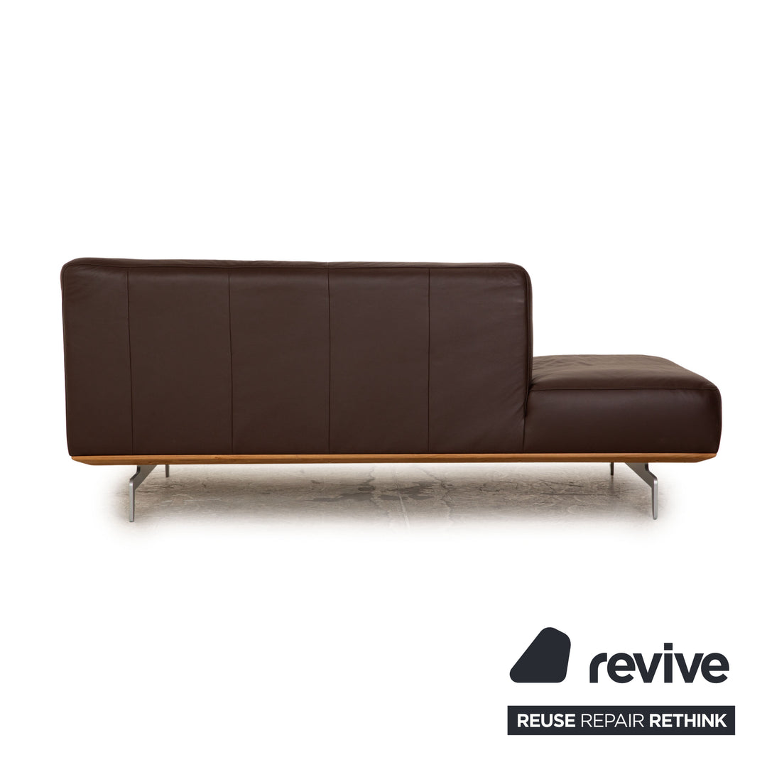 Willi Schillig Black Label Toscaa Leather Two-Seater Brown