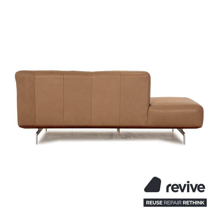 Willi Schillig Black Label Toscaa Leather Two Seater Brown Sofa Couch