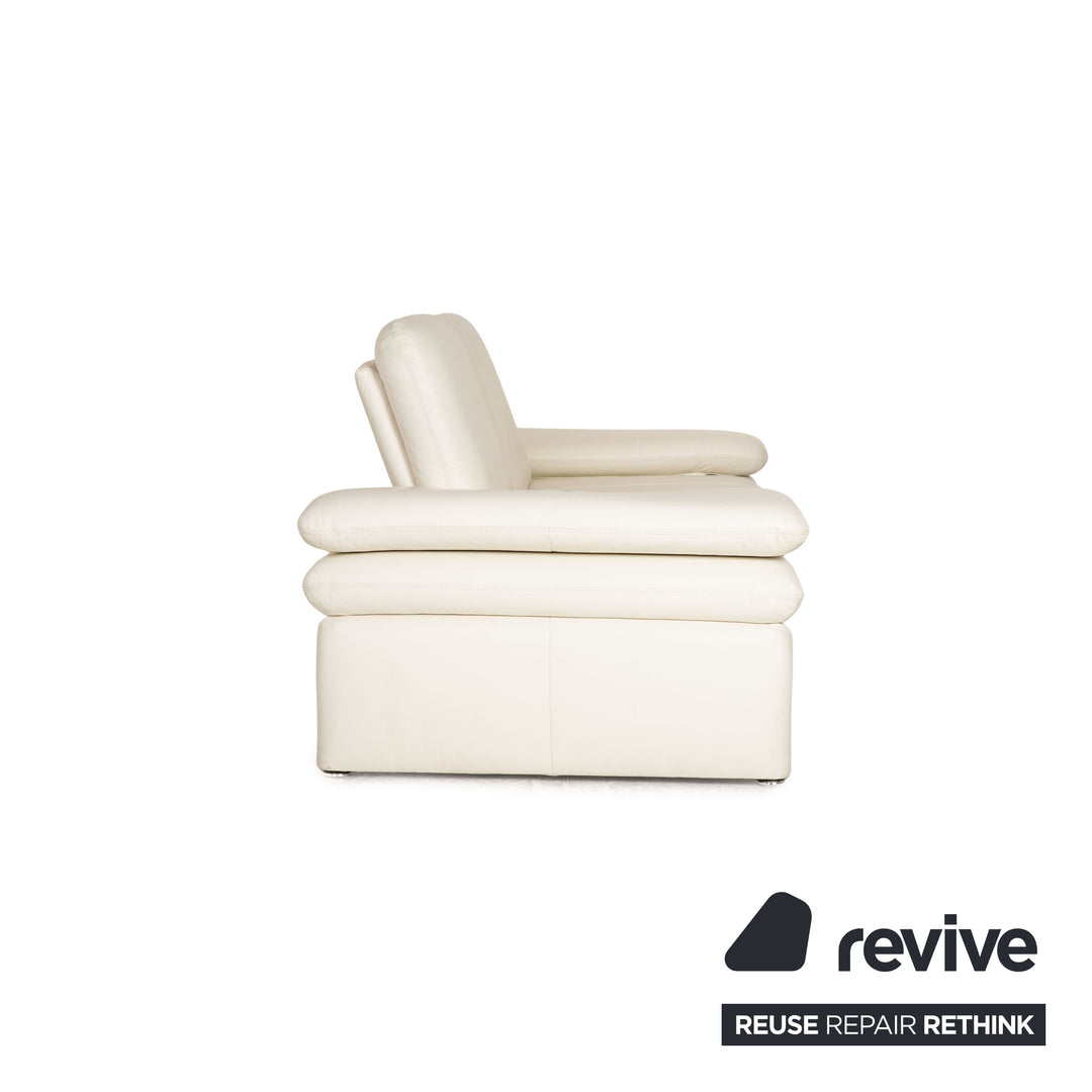 Willi Schillig Brooklyn leather sofa set cream 2x two-seater function