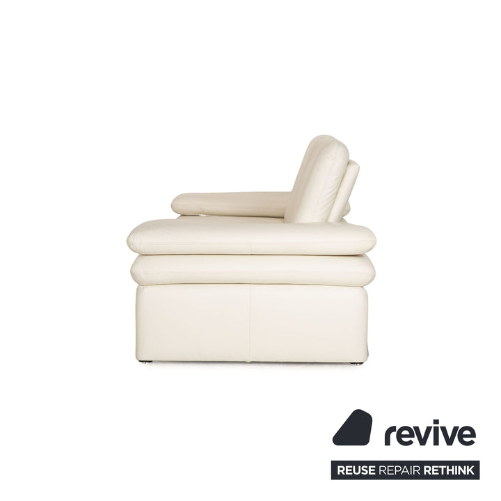 Willi Schillig Brooklyn Leder Zweisitzer Creme Sofa Couch Funktion
