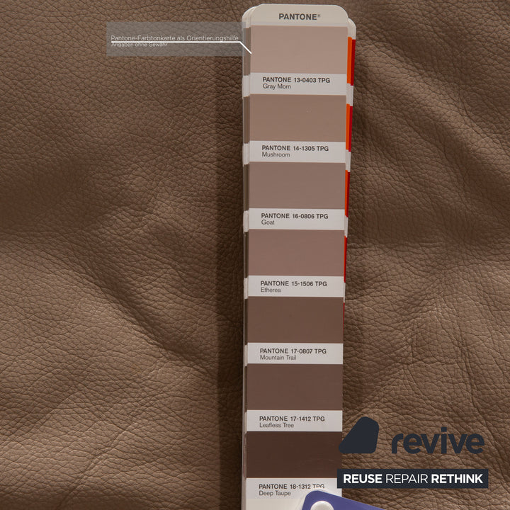 Willi Schillig Daily Dreams gray leather lounger double lounger function relax function