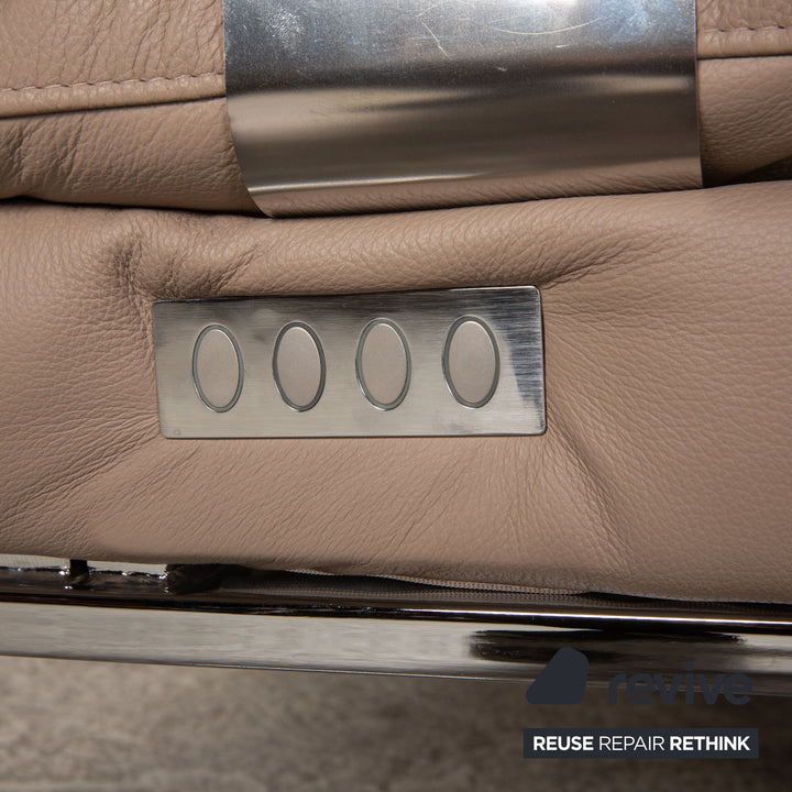 Willi Schillig Daily Dreams gray leather lounger double lounger function relax function