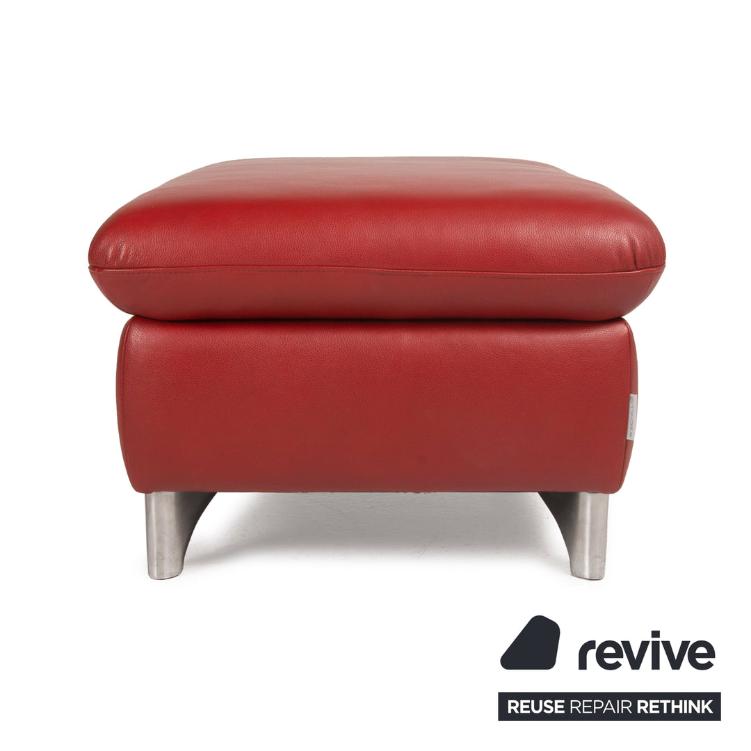 Willi Schillig Enjoy Leather Stool Red Function
