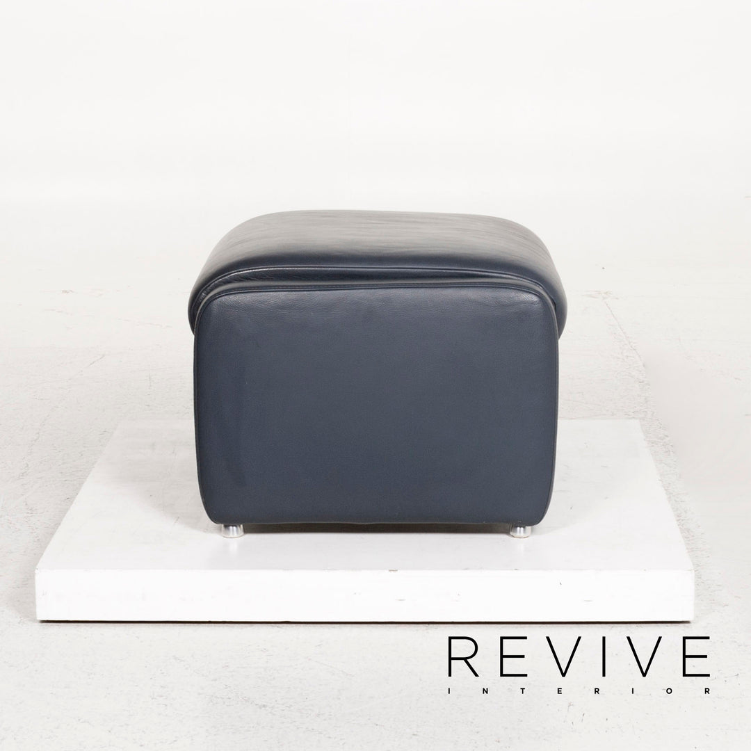 Willi Schillig Ergoline leather stool #12753