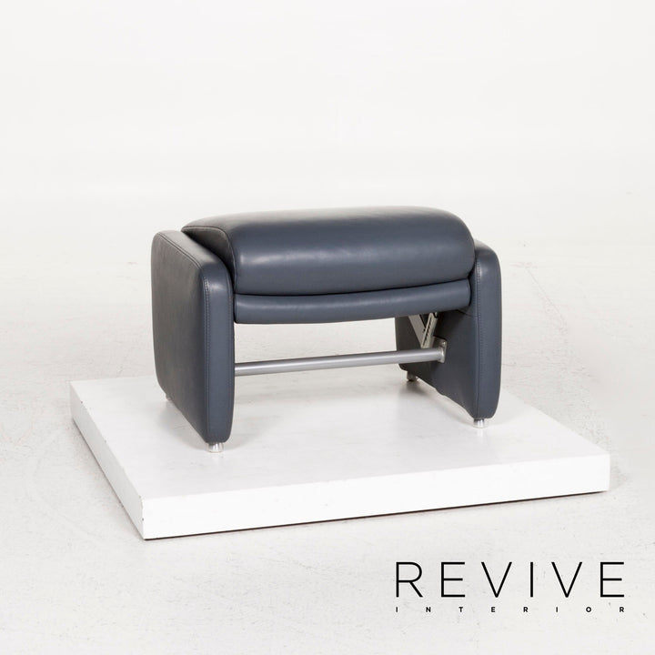 Willi Schillig Ergoline leather stool #12753