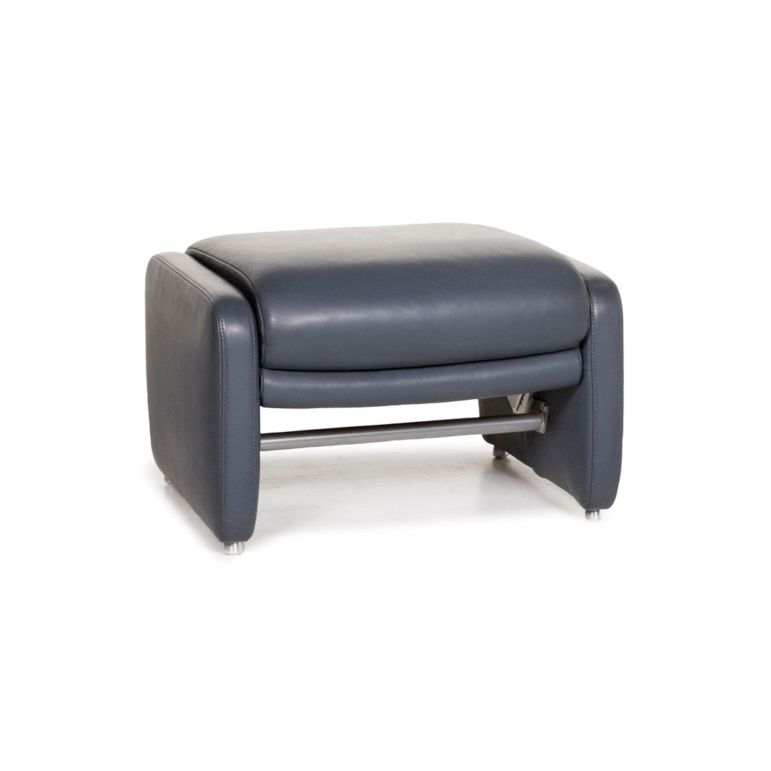 Willi Schillig Ergoline leather stool #12753