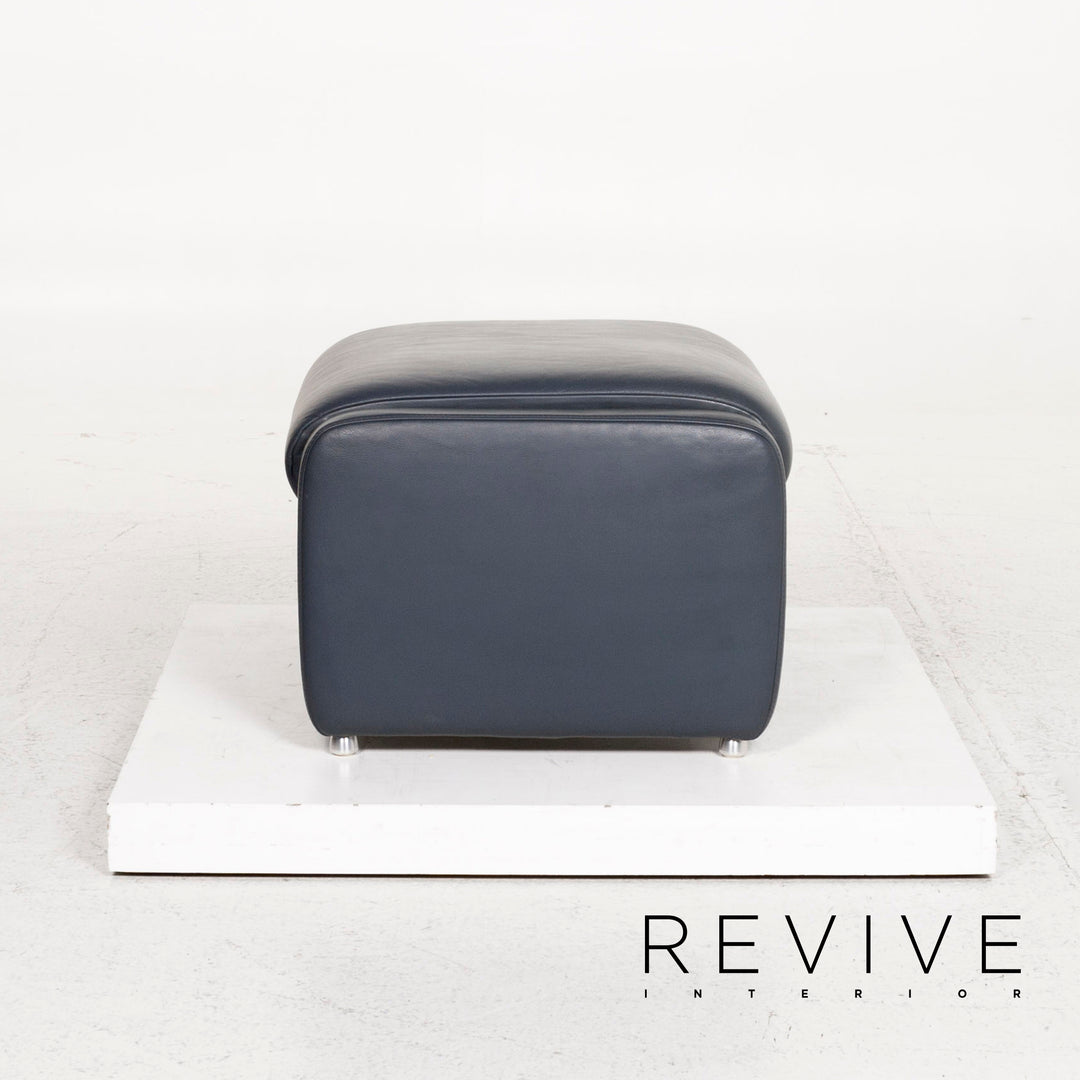 Willi Schillig Ergoline leather stool #12753