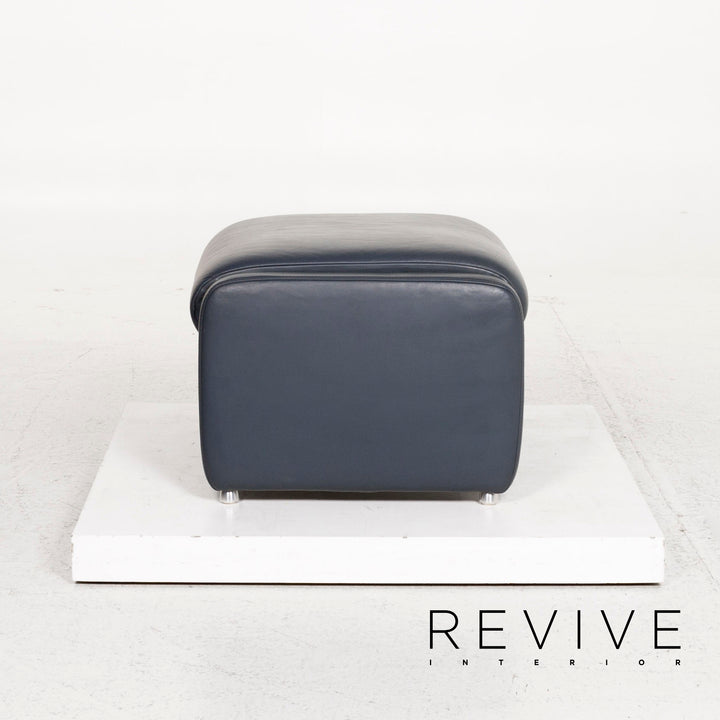 Willi Schillig Ergoline leather stool #12753