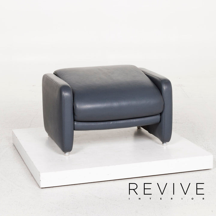 Willi Schillig Ergoline leather stool #12753