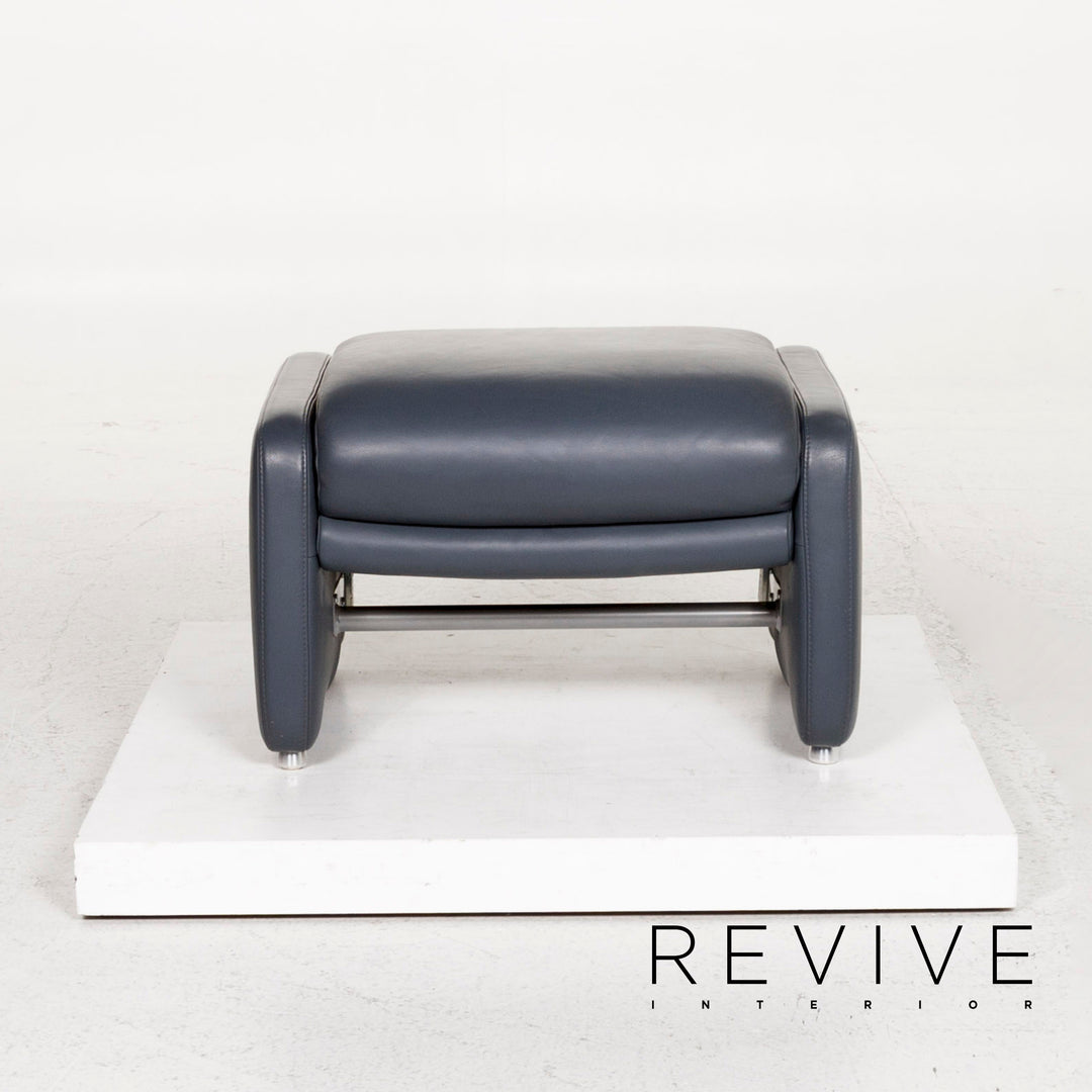 Willi Schillig Ergoline leather stool #12753
