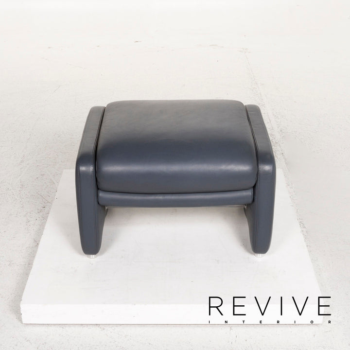 Willi Schillig Ergoline leather stool #12753